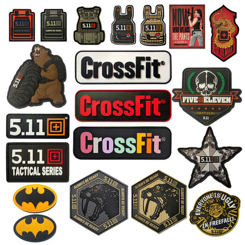 3D 511魔术贴章战术背心PVC臂章CrossFit背包贴PVC防水贴章多款