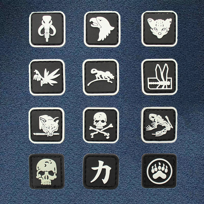 魔术贴PVC软胶迷你小章徽章
