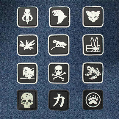 魔术贴PVC软胶迷你小章徽章