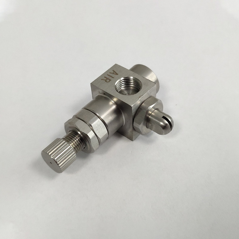 新品不锈钢虹吸扇形i型喷头防滴漏微雾二流体空气雾化加温降温品