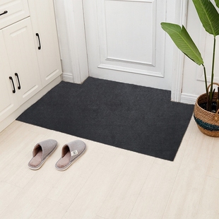 超薄地垫纯色不卡门室内防滑地毯玄关过道简约绒面脚垫可裁剪定制
