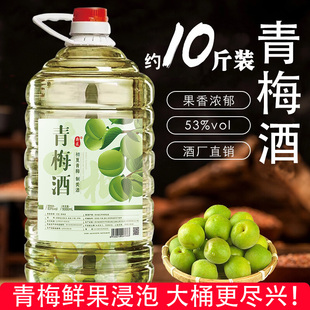 贵州青梅酒正宗10斤桶装梅子酒25度女生微醺53度自酿青梅浸泡果酒