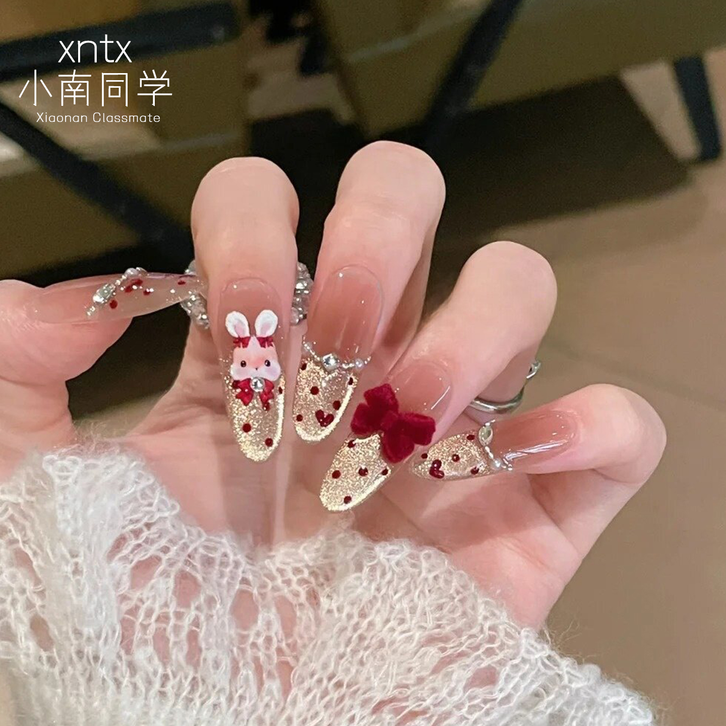 【可爱显白高级感】气质穿戴甲