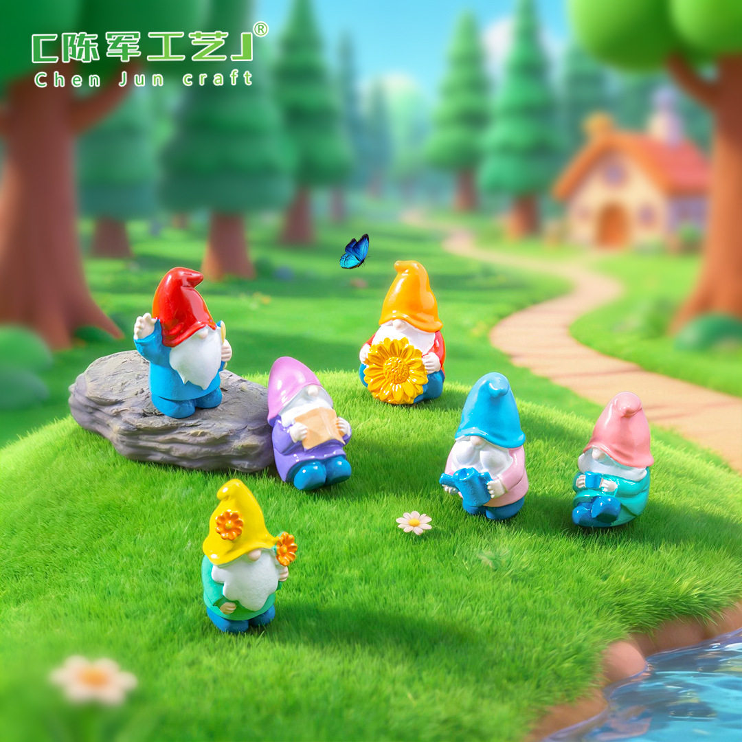 人萌粒公仔微景观汽车桌面跨境小