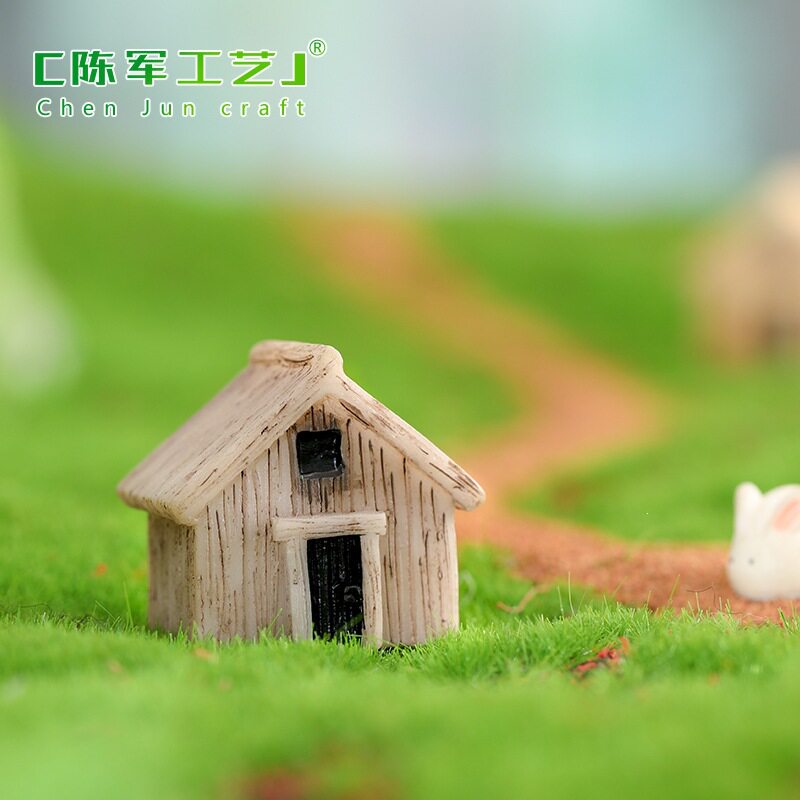 微景观饰品苔藓木板屋组装小摆件