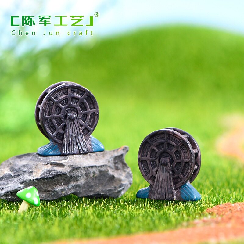 件版迷你怀旧多肉水车小组装绿植