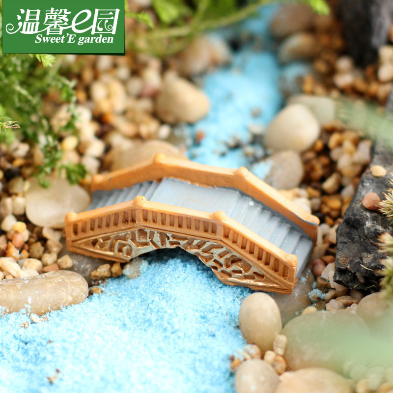 仿真石拱桥zakka杂货微景观树脂