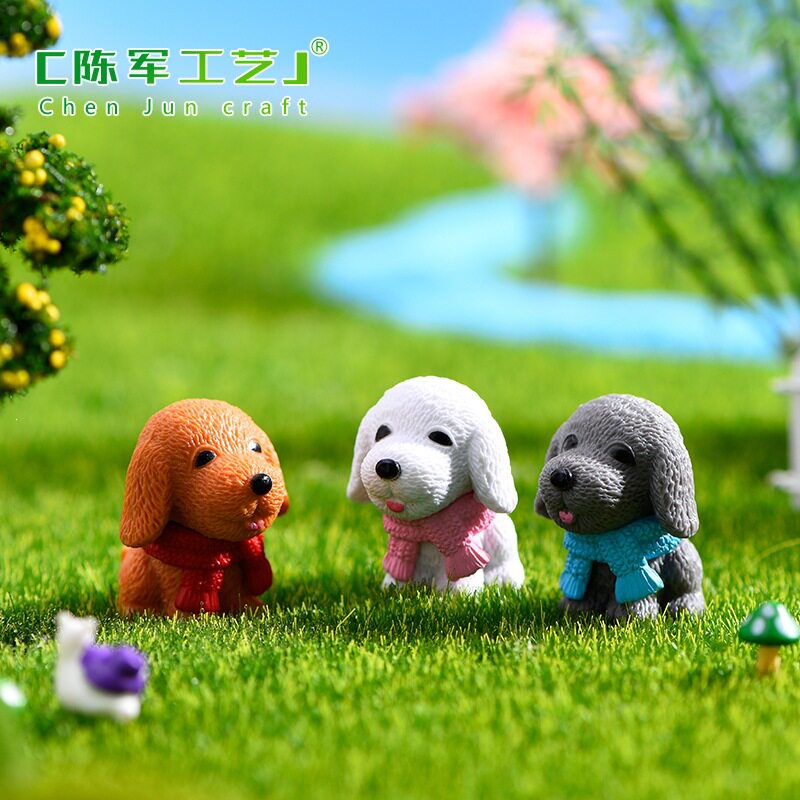 树脂品围巾小狗创意民间品小礼品