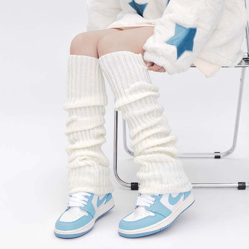 特价新款袜套白色女过膝腿套长筒秋季小腿辣妹冬季jk袜子春秋款堆