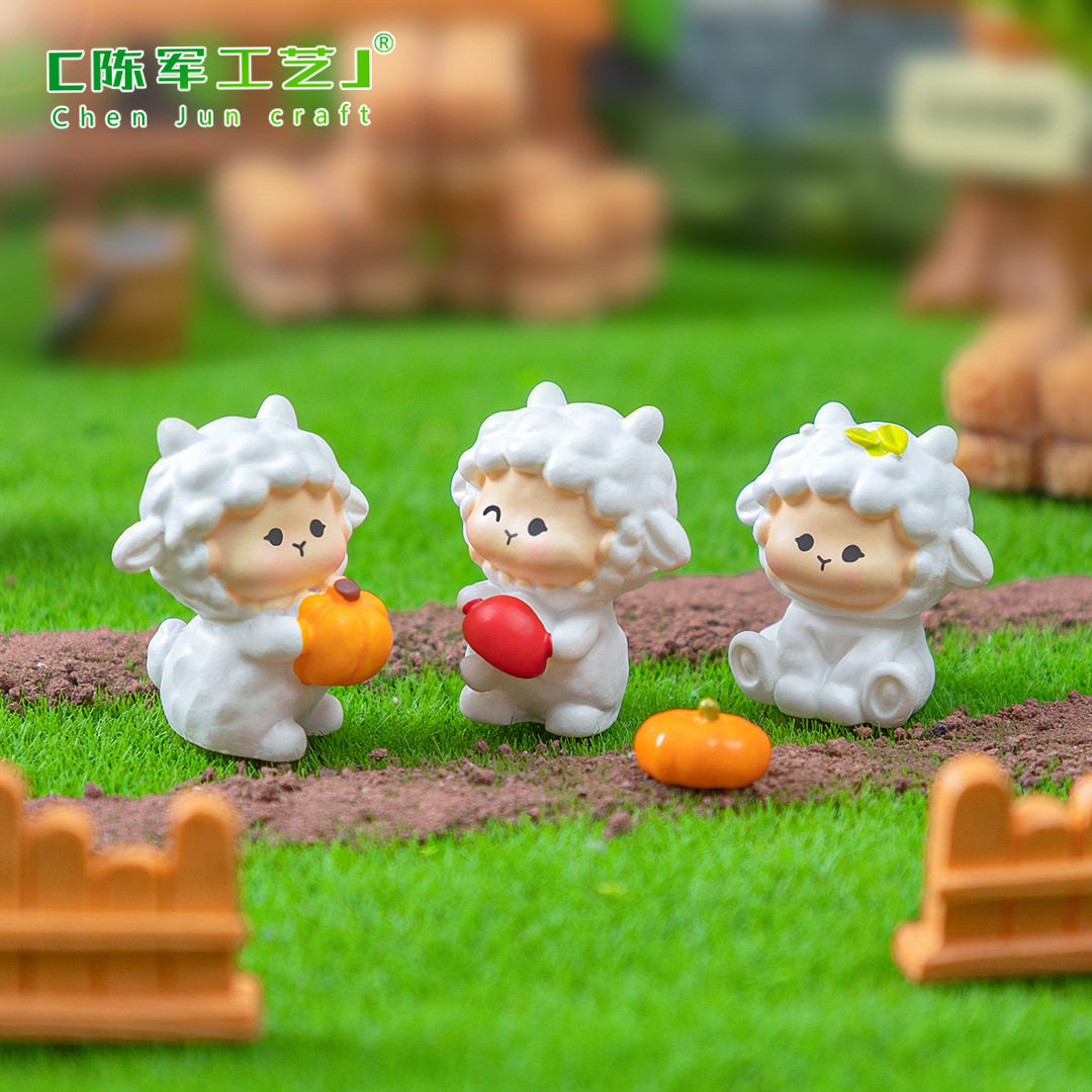 微景观装饰品农场汽车载桌面小摆