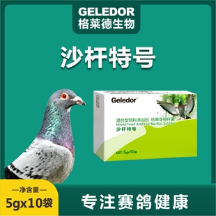 格莱德沙杆特号粉剂50克赛鸽日常保健水绿便肠道调理沙门氏鸽子用