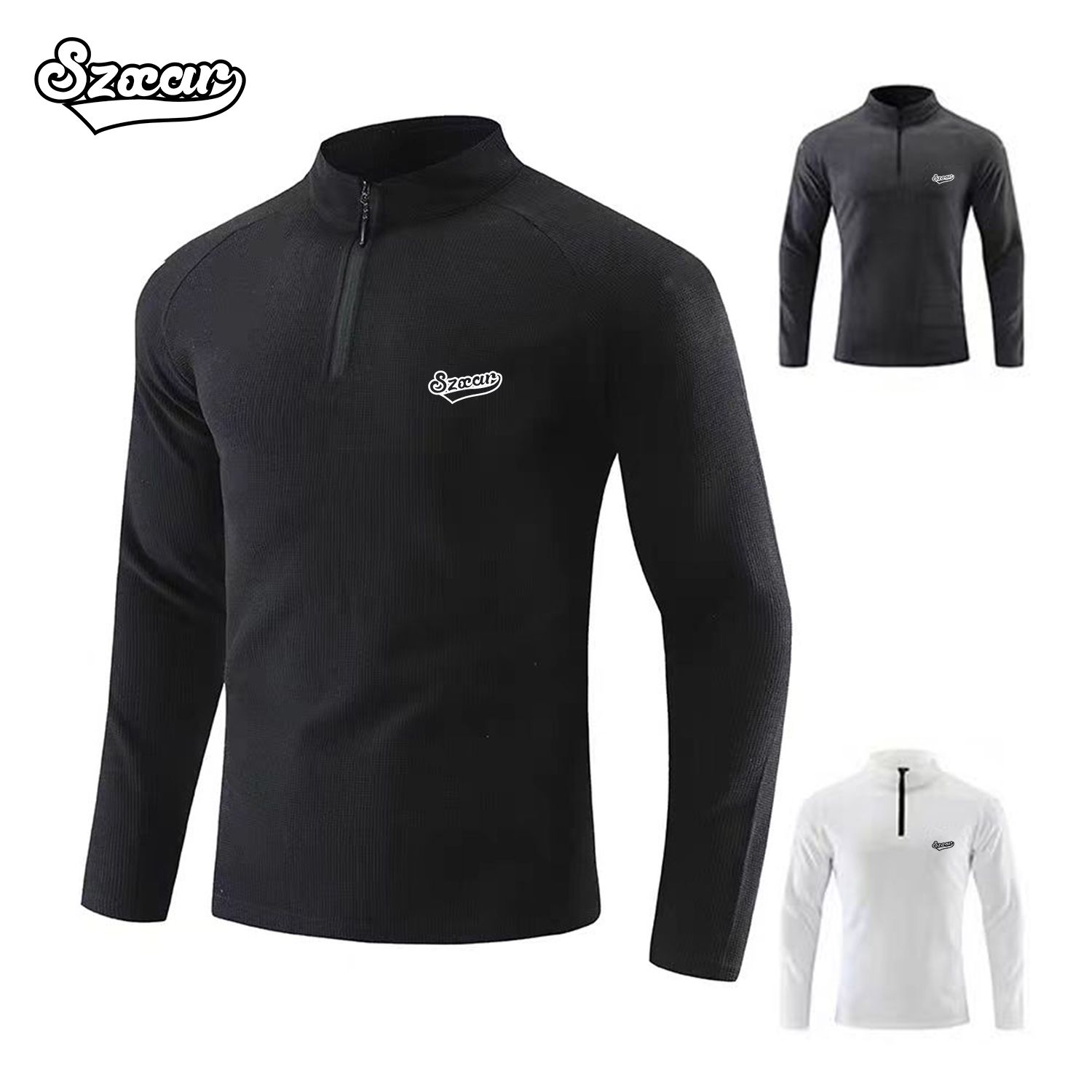 Szxar秋冬季训练服运动修身长袖