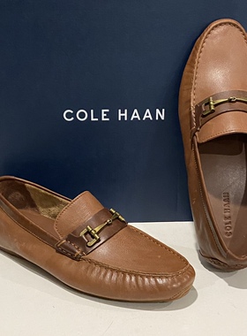 【43断码特价】Cole Haan可汗男士豆豆鞋一脚蹬纯牛皮C25979 10码