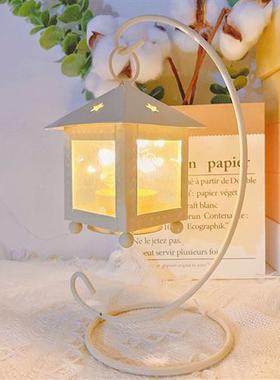 创意烛台小夜灯女生卧室床头柜房间氛围感桌面装饰摆件新年小礼物