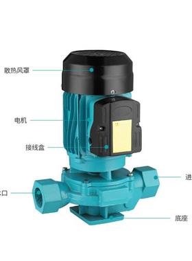 SGR不锈钢叶轮立式管道离心泵220V增压冷热水暖气锅炉循环帮浦包