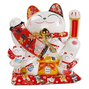 招财进宝猫饰品挥手大开门店收银前台家庭客厅装饰乔迁礼物