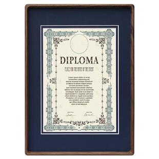 框挂墙a4实木证照相框定制海报装裱画框营业执照框奖状展示框