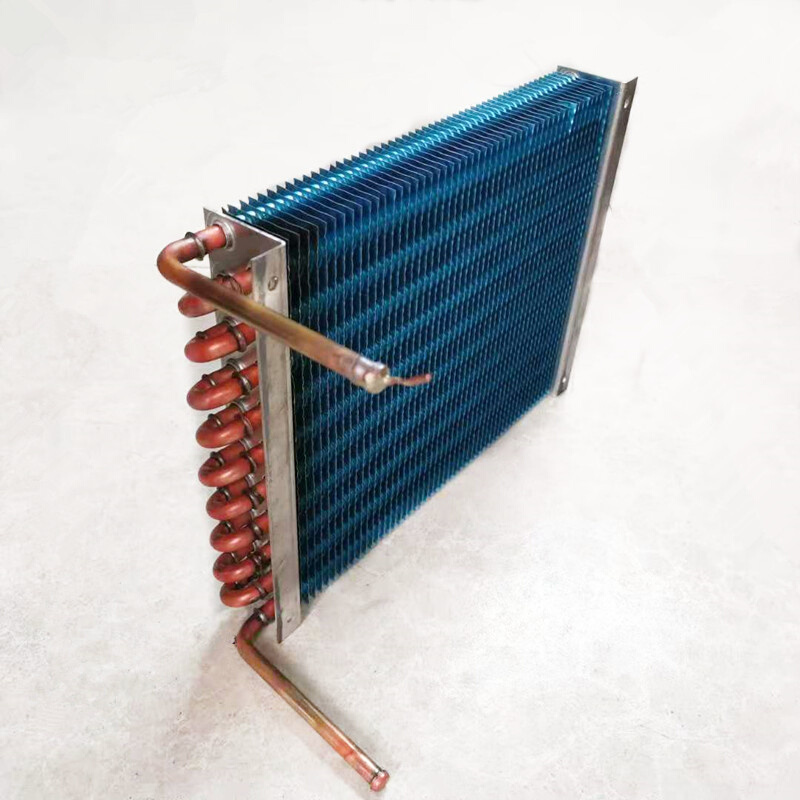 速发定制蒸发器冰箱冰柜冷凝器展示柜风冷水冷PQ铜管亲水铝片制冷