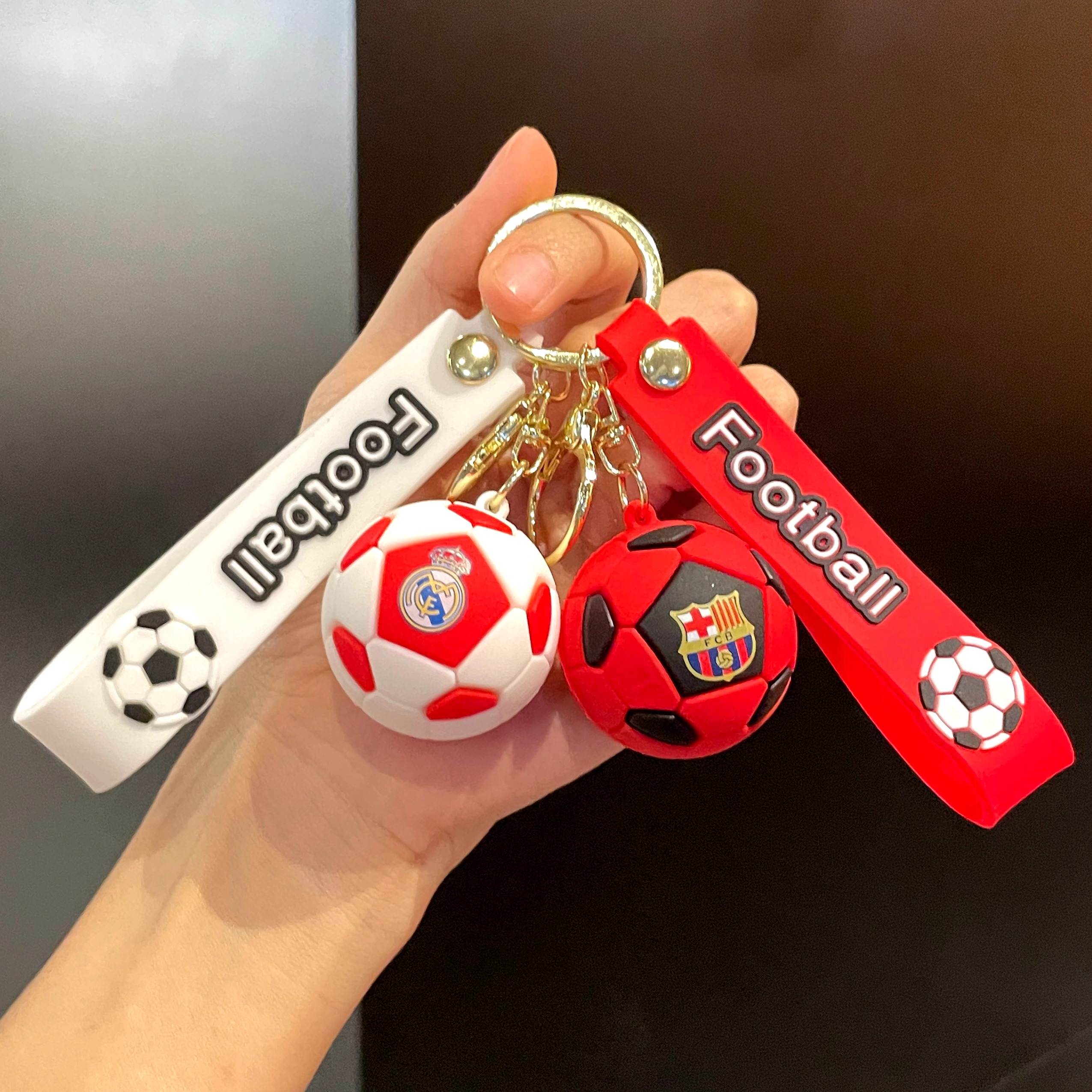 足球挂件巴萨皇马欧洲世界杯礼物