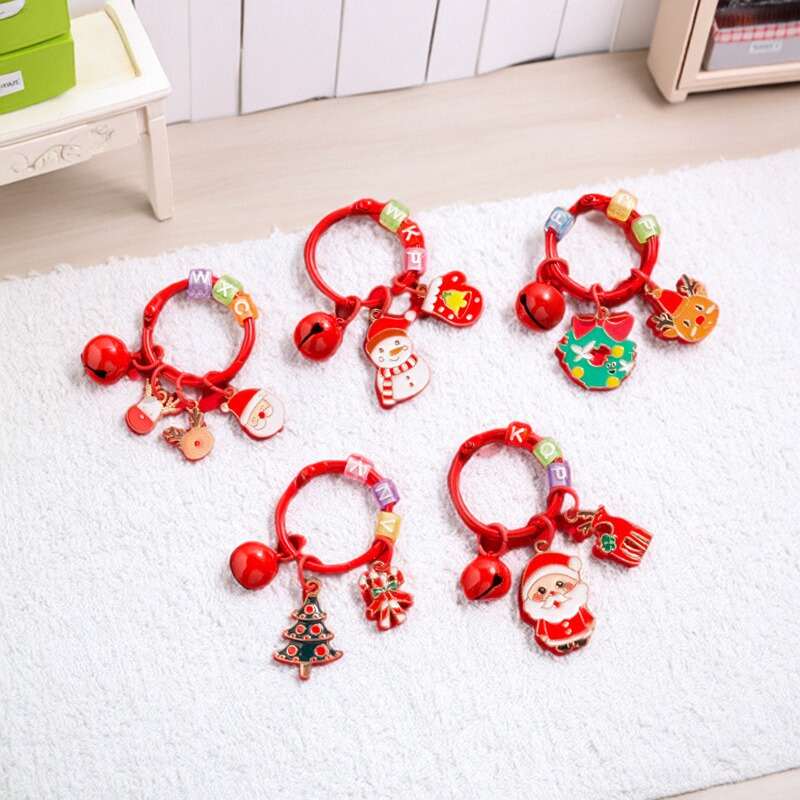 圣诞节小礼品儿童圣诞钥匙扣礼物