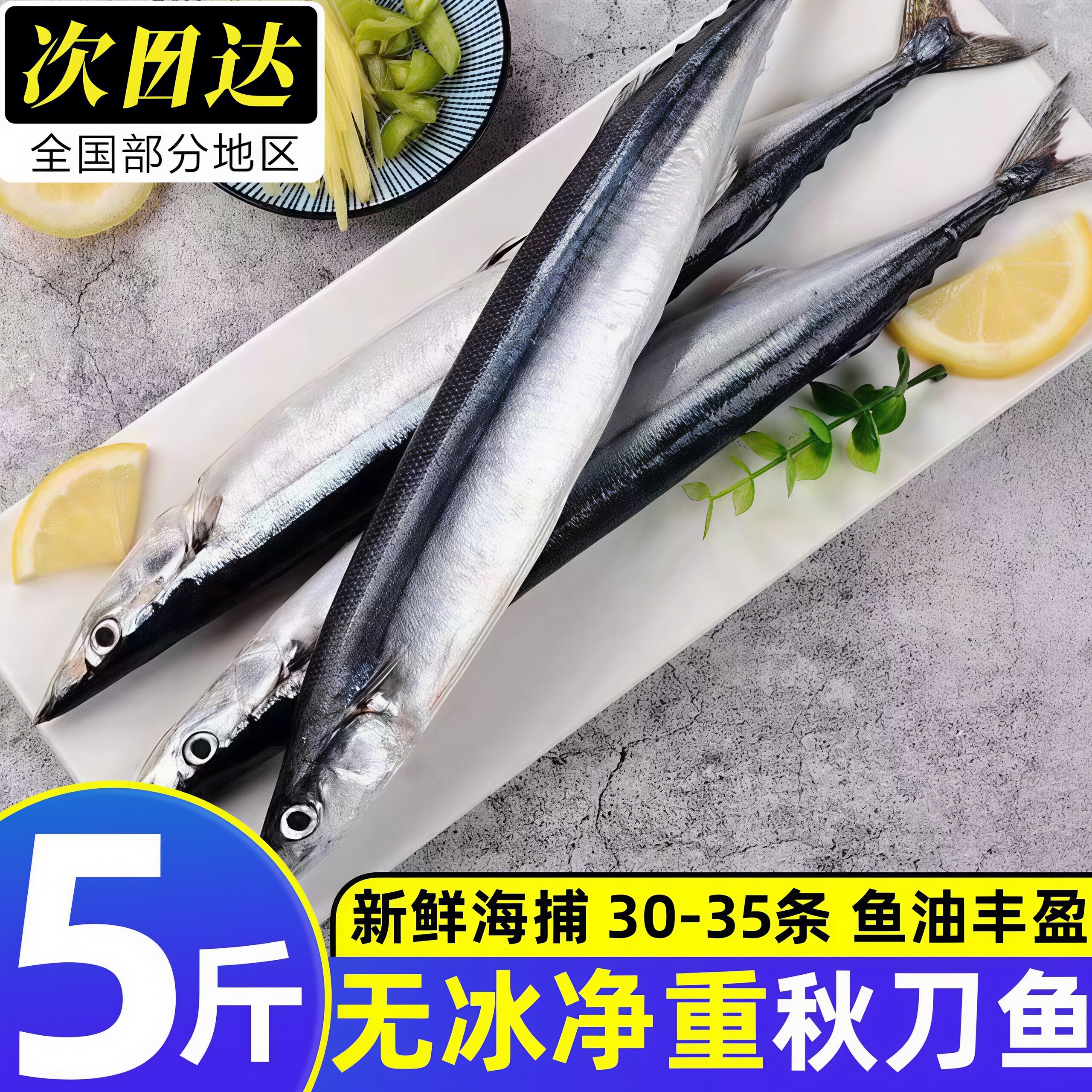 深海海捕特大鲜冻秋刀鱼批发