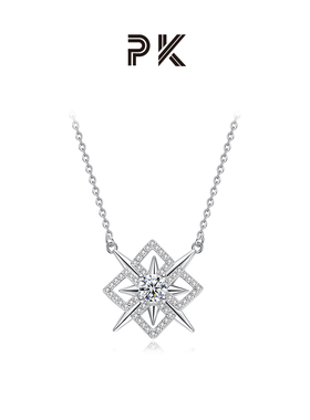 时来运转锁骨链旋转六芒星