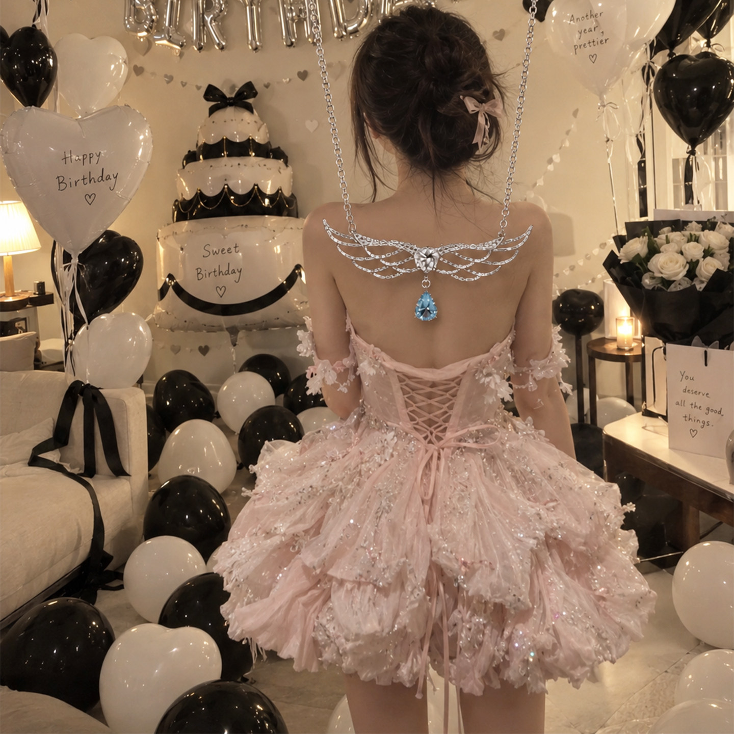 PARAS KORS/派热myangel天使项链女款轻奢小众锁骨链【女生礼物】