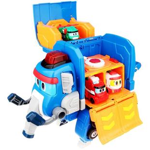灵动正版 帮帮龙儿童玩具探险队烈牙象大号发声机器人恐龙变5932形