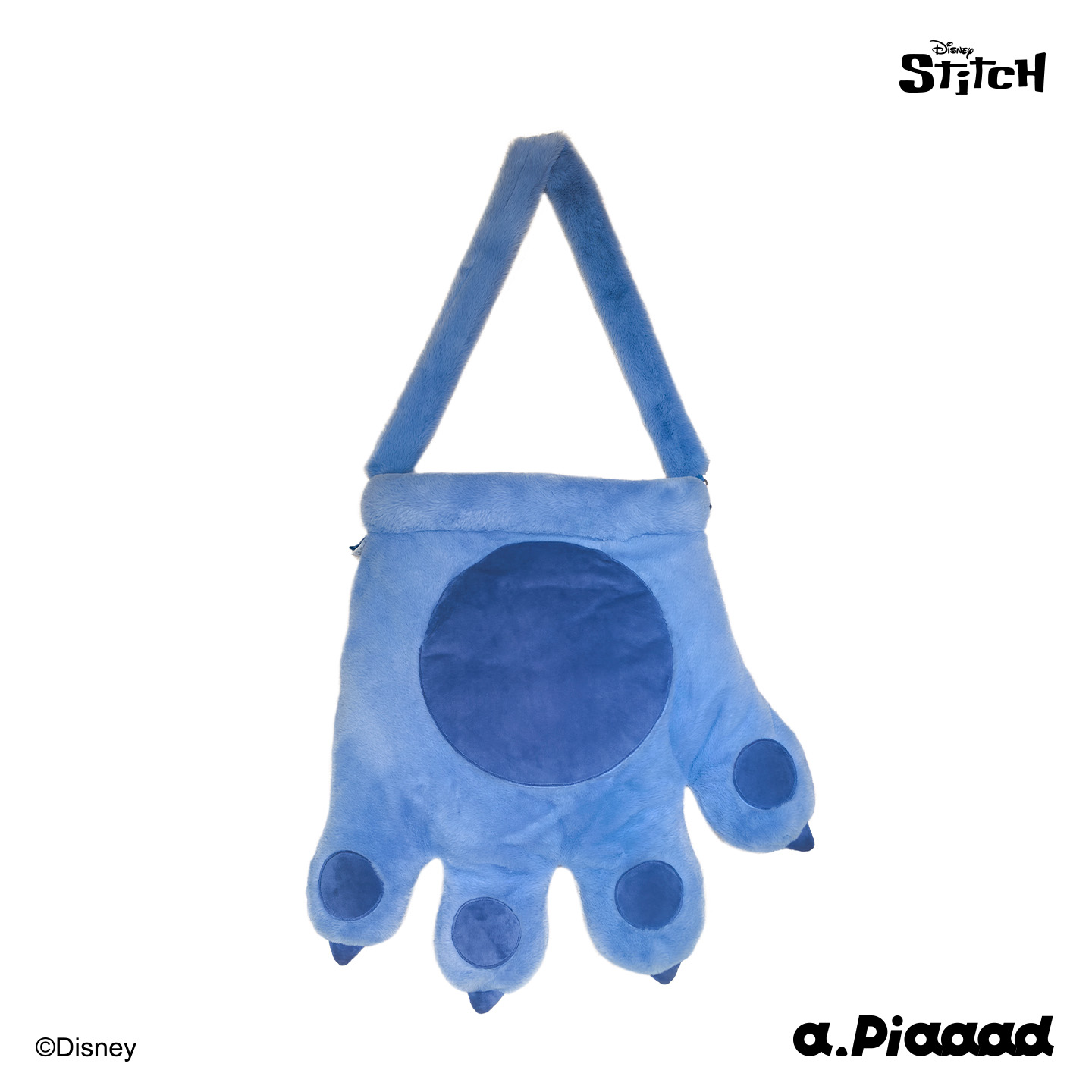 迪士尼史迪奇爪爪毛绒斜挎包可爱玩偶包儿童礼物