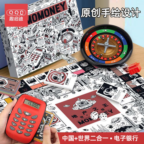 【中国+世界】正版富大翁强手棋