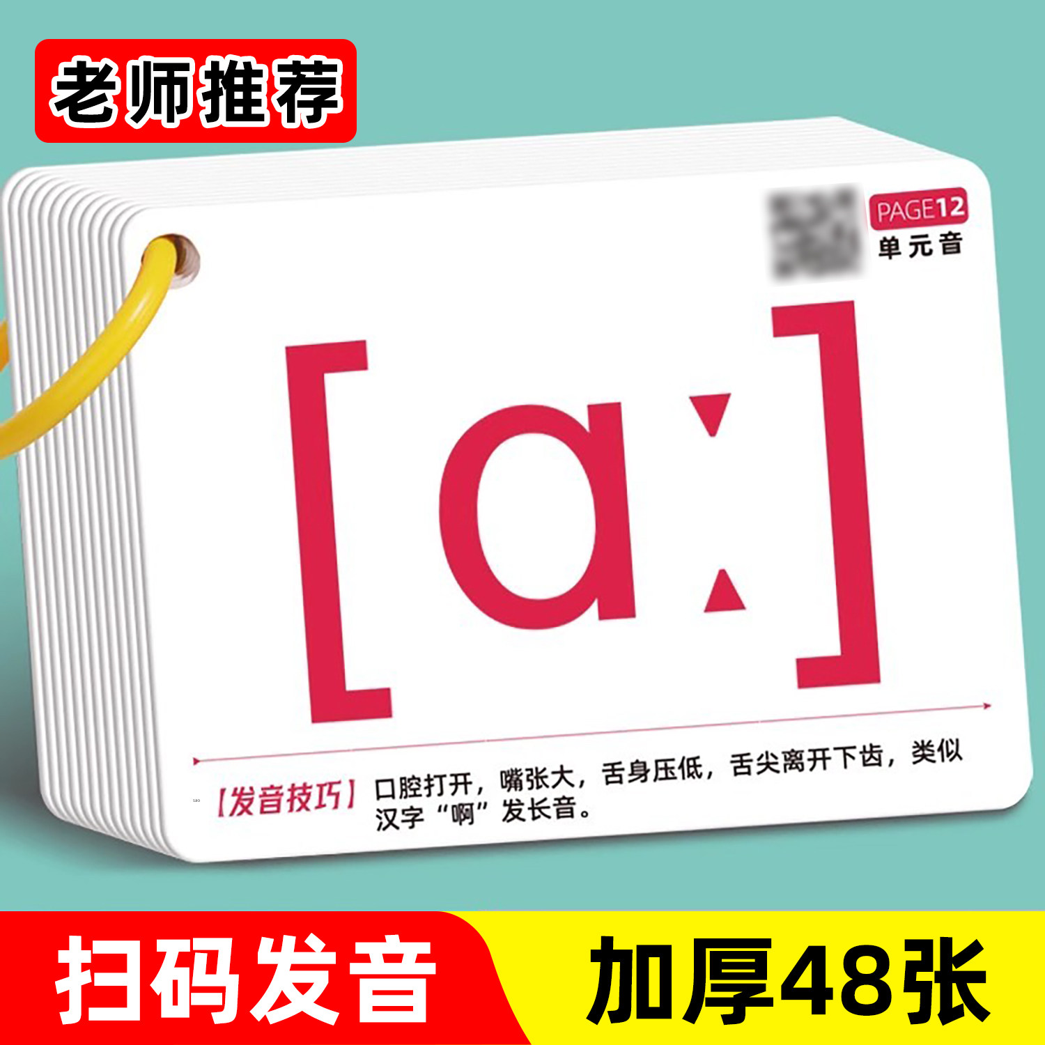 【新版】国际音标卡拼读教具