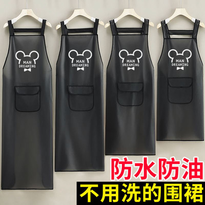 靖浩TPU厨房工作水产防水围裙