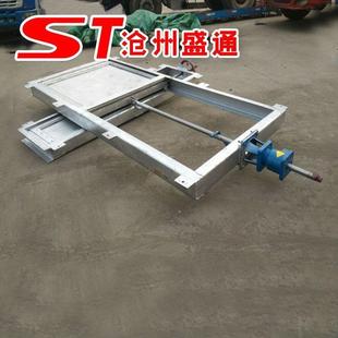 手动电动污水处理厂管道闸阀 水泥管闸阀 软密封方口圆口插板阀