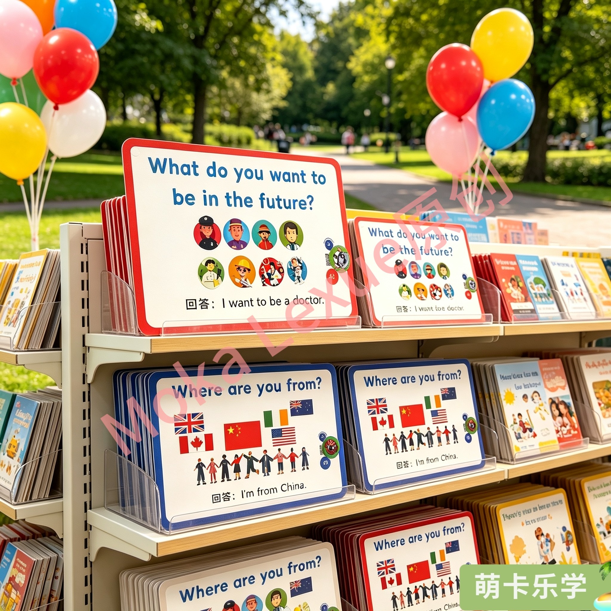 因果关系场景口语卡英语启蒙卡儿童早教认知卡片宝宝语言表达训练