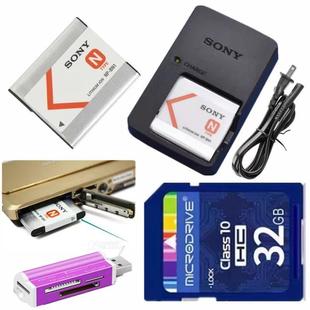W520 充电器 W620 w350相机电池 32G内存卡 W330 适用索尼DSCW320