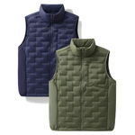 日本优款轻薄羽绒马甲男士立领保暖背心内搭外穿通勤坎肩外套冬季