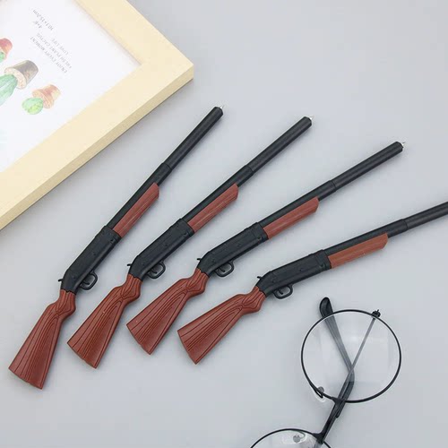 新款仿真机枪造型中性笔武器笔创意办公学习文具小学生礼物玩具笔