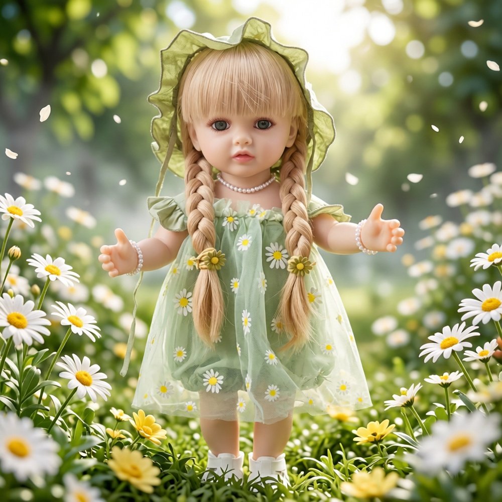 智能语音小雏菊重生娃娃玩具女孩仿真婴儿洋娃娃软胶生日礼物55cm,玩具/童车/益智/积木/模型,娃娃/配件/着替,淘宝优惠券,粉丝福利购,淘宝优惠卷