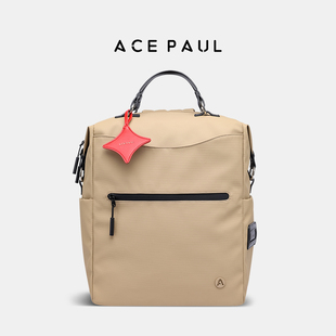 Ace Paul旅行双肩背包女2026新款时尚书包男士通勤轻便防水电脑包