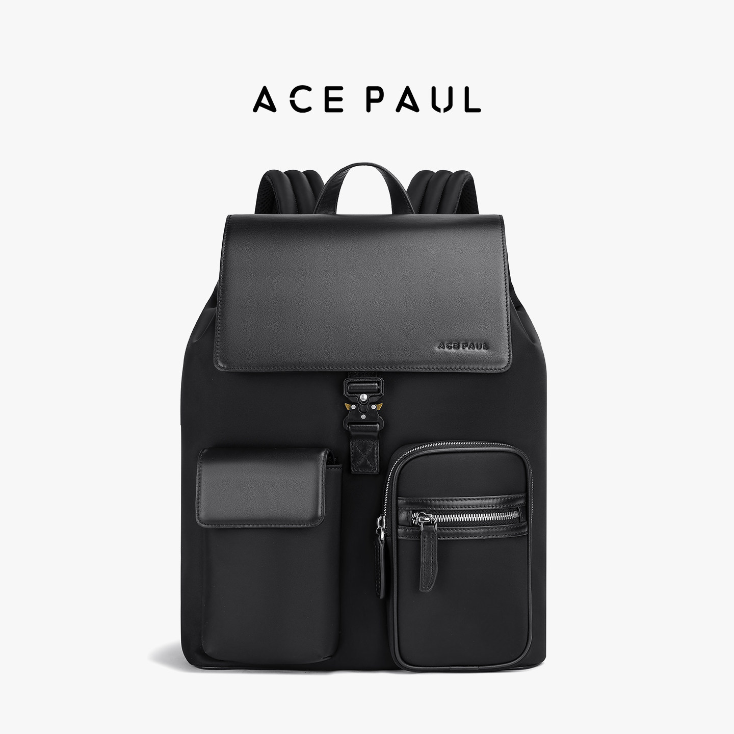 Ace Paul新款双肩包男士商务出差通勤电脑包大容量户外旅行背包男