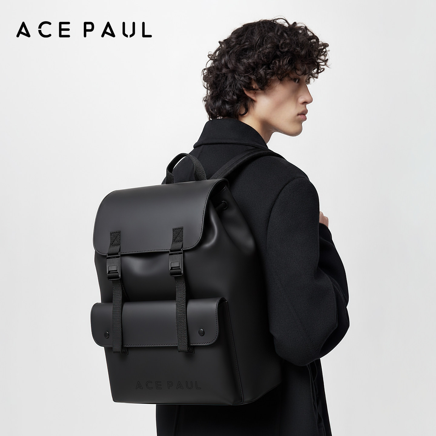 Ace Paul男士双肩包休闲商务电脑包时尚潮流书包
