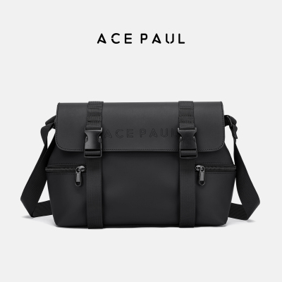 AcePaul简约商务单肩邮差包男