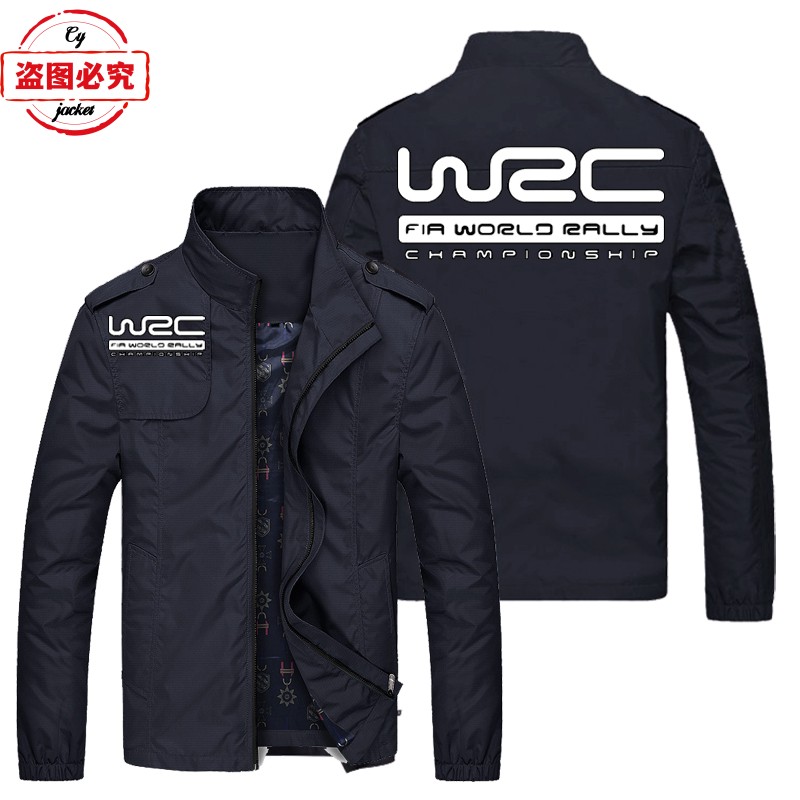 世锦赛WRC汽车拉力赛标志WRC印花LOGO外套宽松长袖上衣工装男夹克