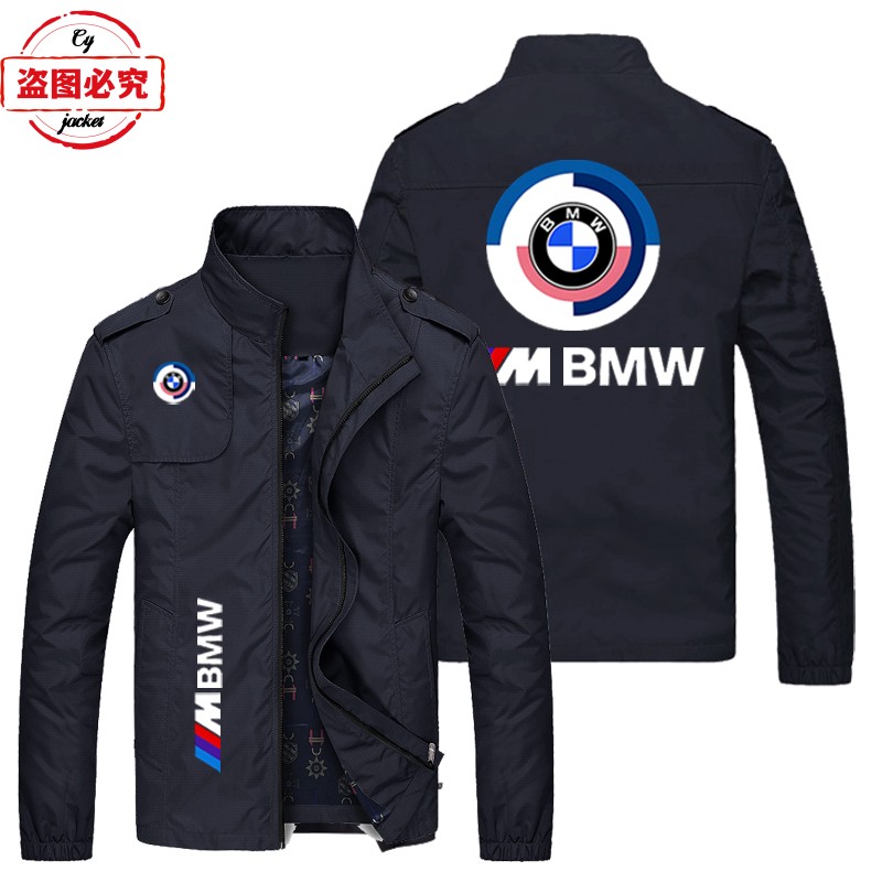 宝马摩托车标志印花logo机车男装骑行服工装BMW M-Power男士夹克
