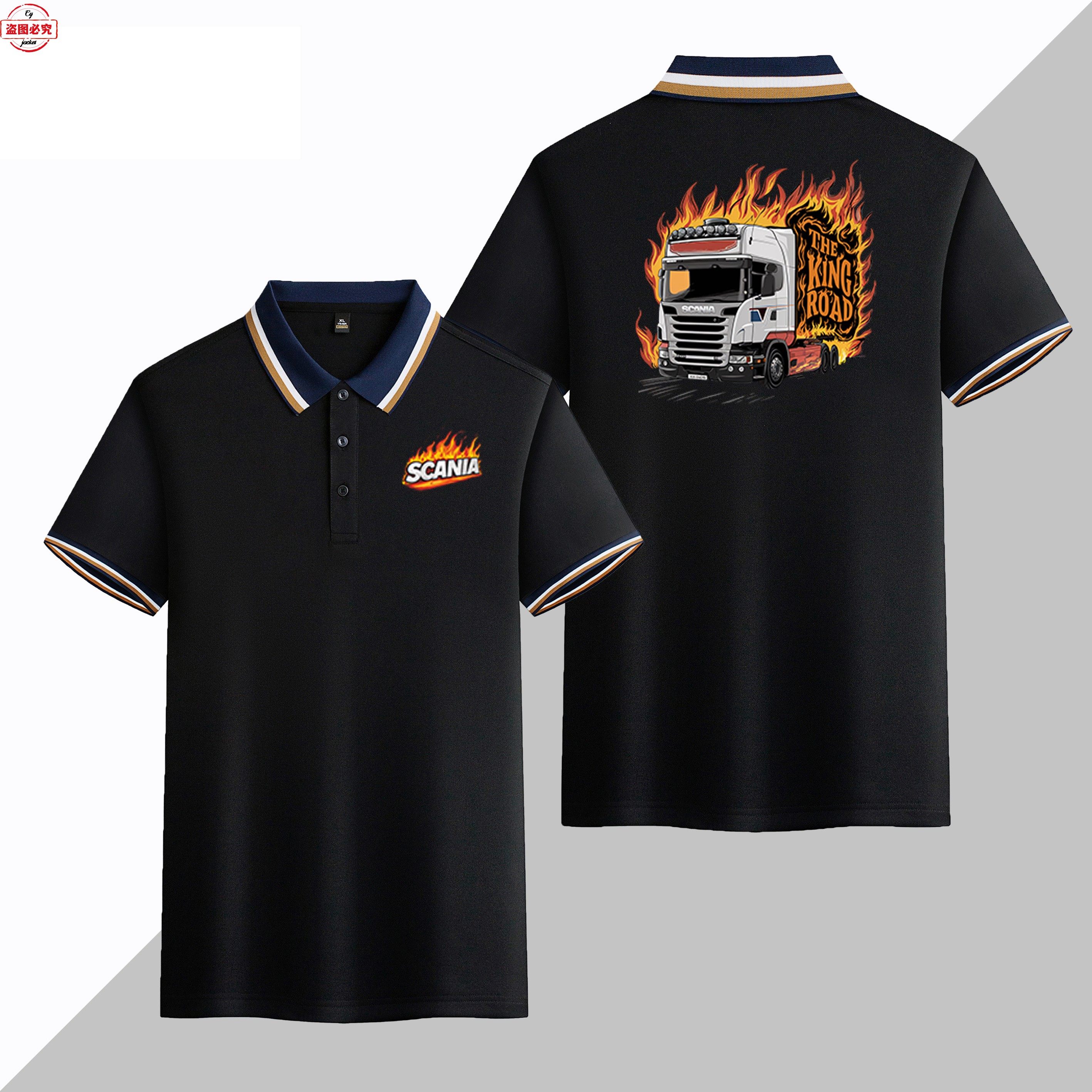重卡货车车标标印花男士斯堪尼亚短袖运动t恤翻领Polo衫工作服,个性定制/设计服务/DIY,夹克定制/加工,淘宝优惠券,粉丝福利购,淘宝优惠卷