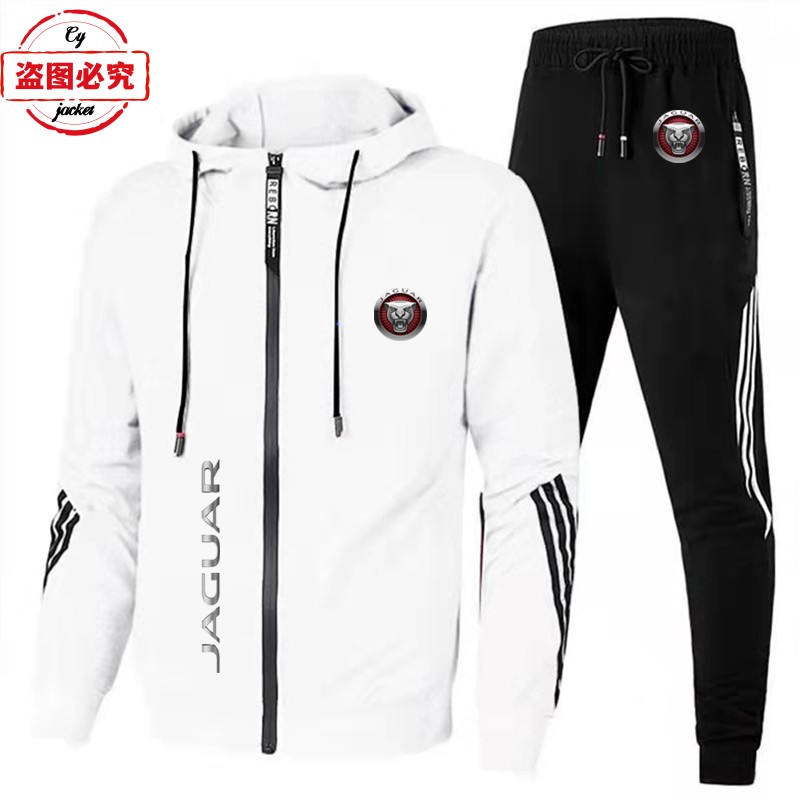 捷豹车标超跑赛车服休闲户外运动服男士春秋套装捷豹车队团体服