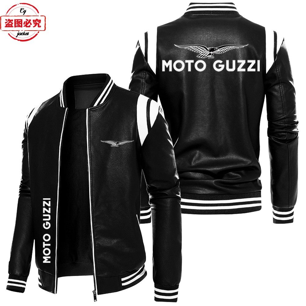 Moto Guzzi摩托车Logo机车外套赛车服宽松男上衣休闲卫衣连帽衫