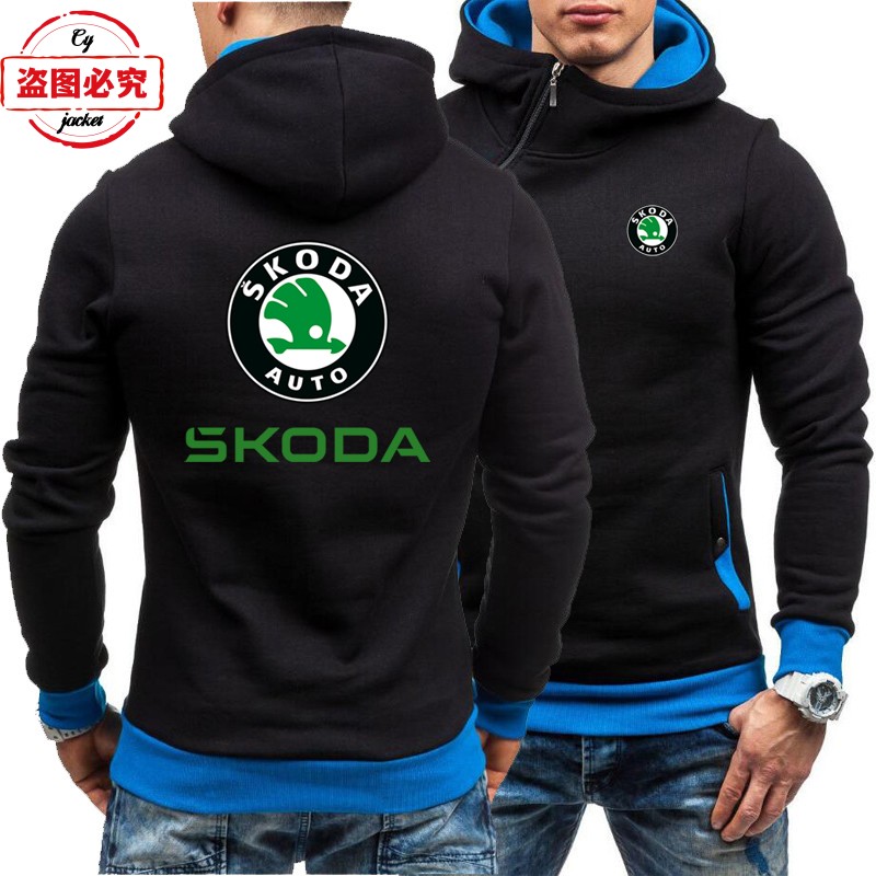 WRC拉力赛斯柯达赛车车标外套赛车服男上衣休闲卫衣skoda车标外套