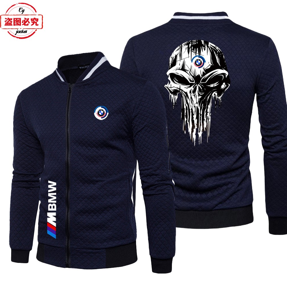 宝马机车logo印花赛车服外套男拉链立领夹克BMW M-Power夹克男装