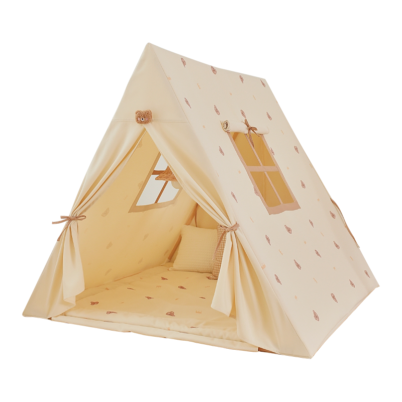 INS儿童帐篷实木支架玩具屋